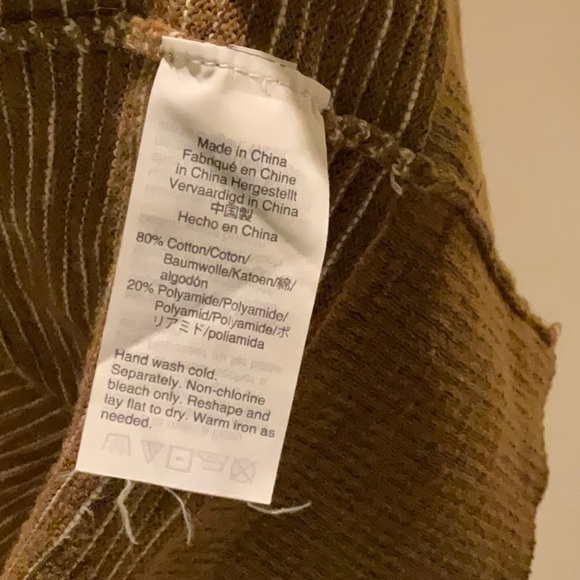 Madewell Summer Ryder Stripe Cardigan in Spiced Olive - Picture 6 of 7